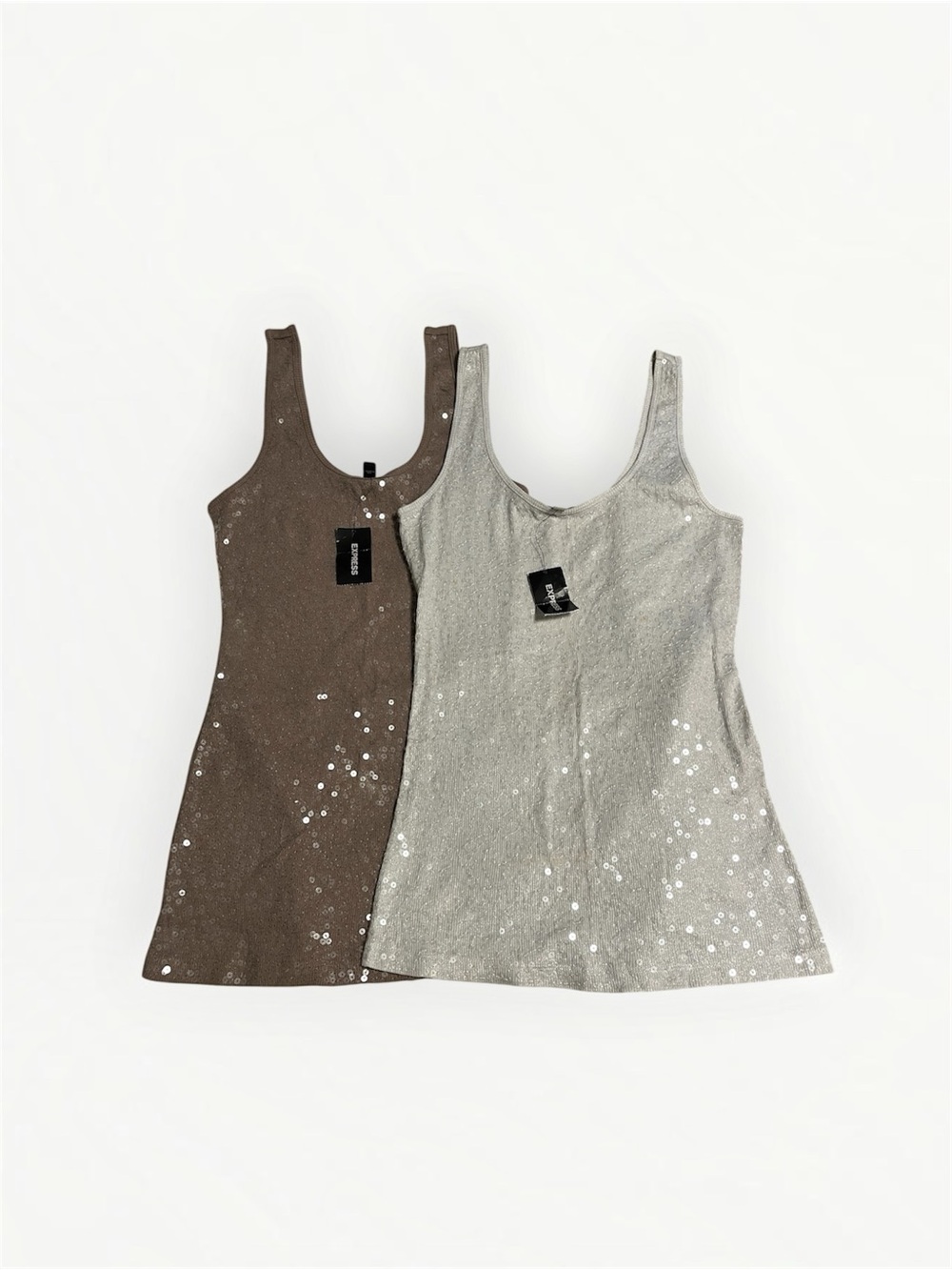 (2) NWT Express Women’s  Sequin Tank Lot